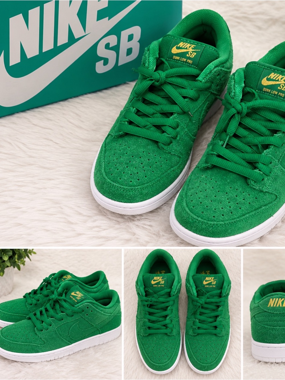 Nike SB Green Suede Low Top Sneakers women